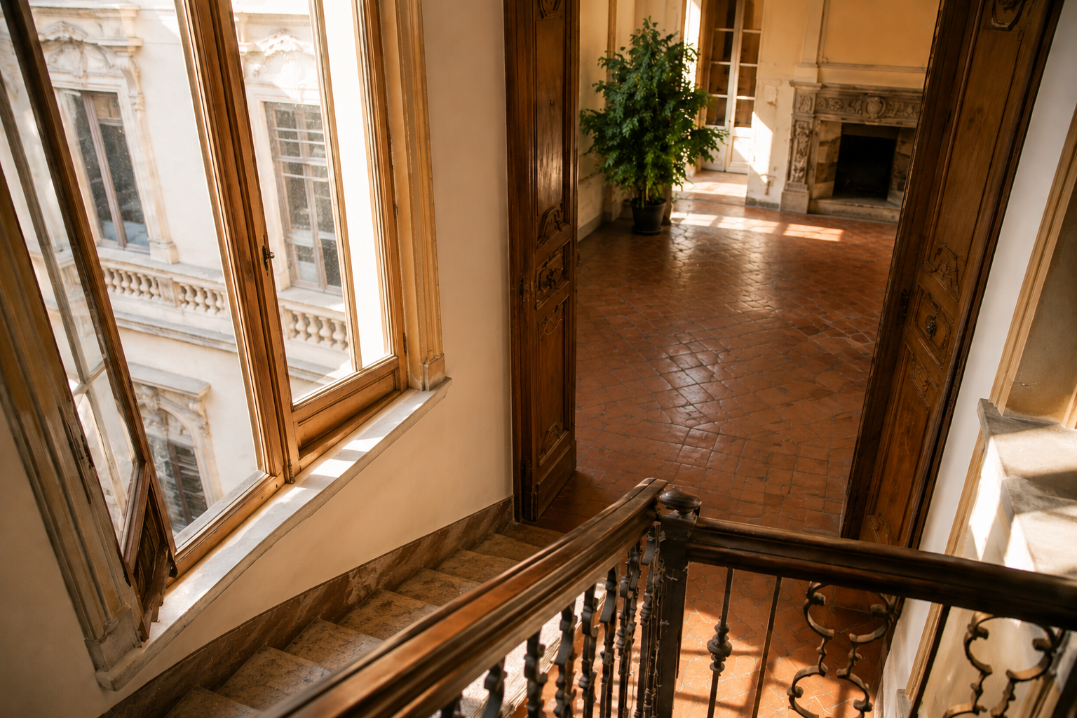Appartamento storico a Firenze completamente sgomberato con ambienti vuoti e pronti per il trasloco o la ristrutturazione